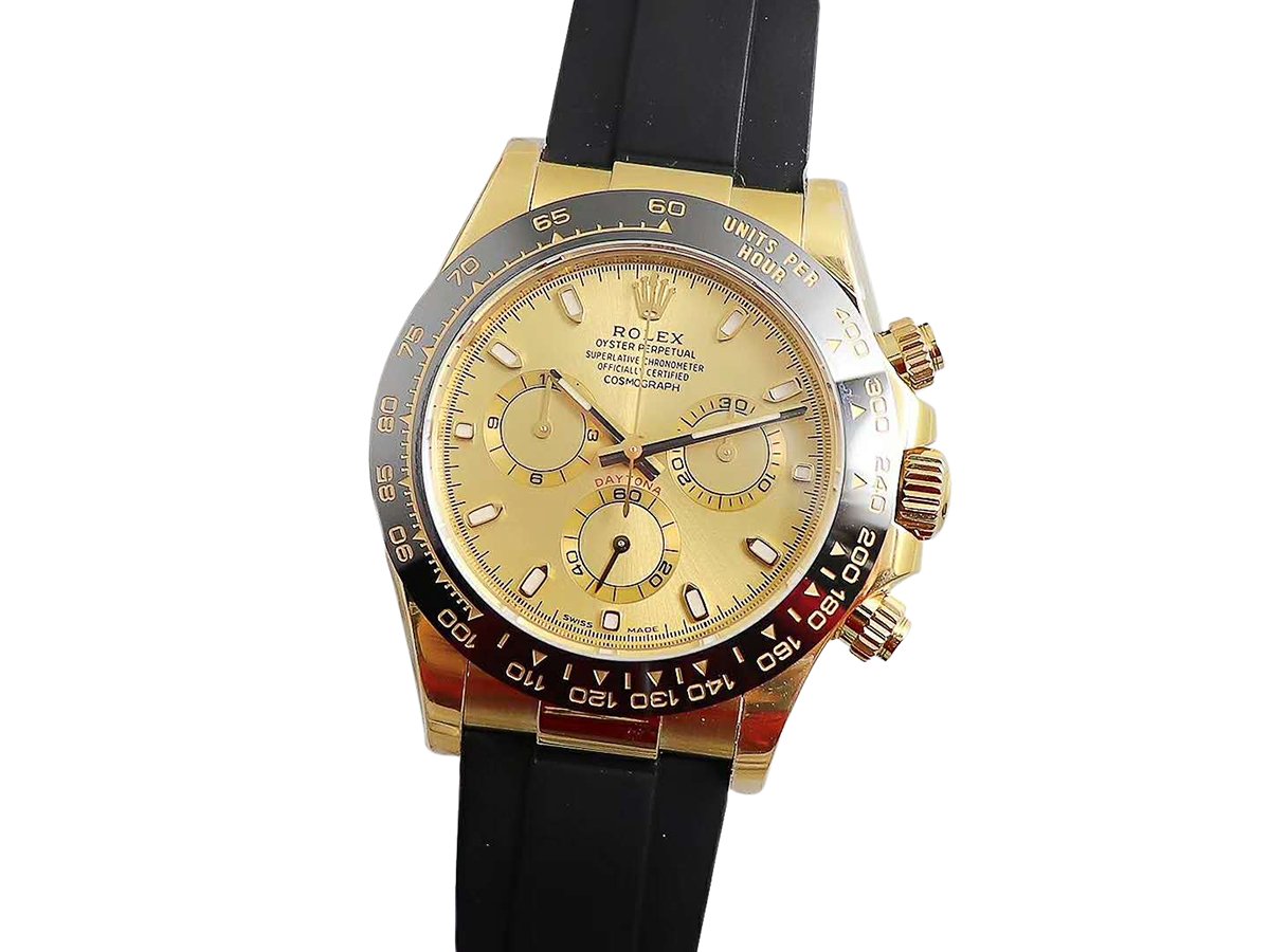 Daytona 116518LN Champagne Dial in Yellow Gold