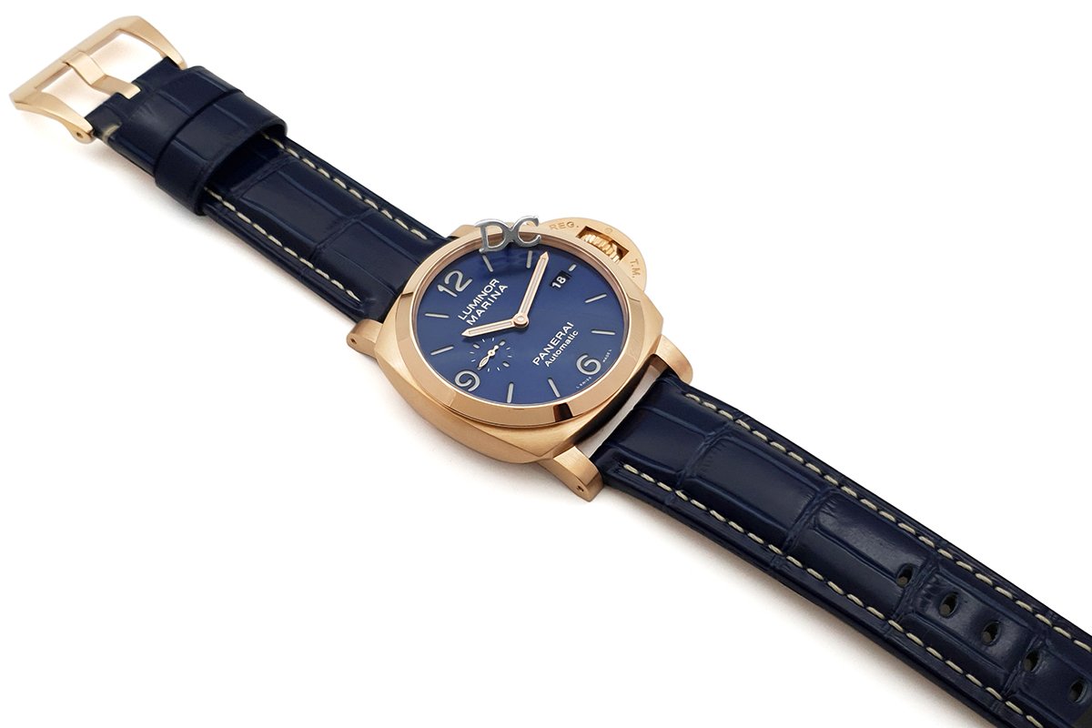 PAM1112 Luminor Marina Goldtech™ Sole Blu 44mm
