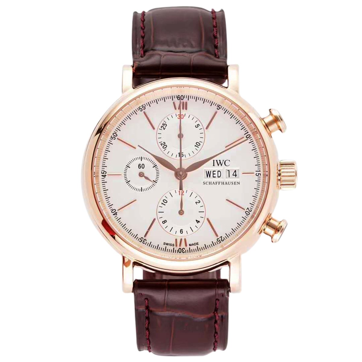 Portofino Chronograph IW391025 Edition “150 Years” White Dial in Rose Gold