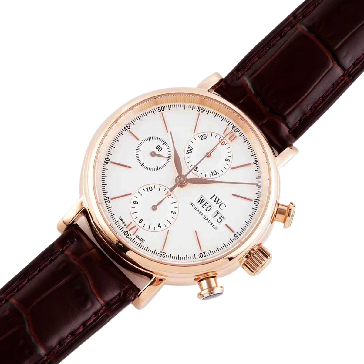 Portofino Chronograph IW391025 Edition “150 Years” White Dial in Rose Gold