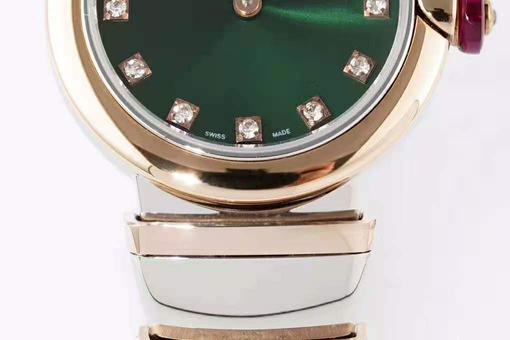 Lvcea Emerald Green Dial in Rose Gold/Steel