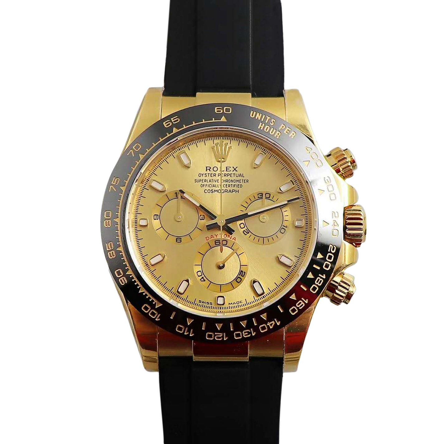 Daytona 116518LN Champagne Dial in Yellow Gold