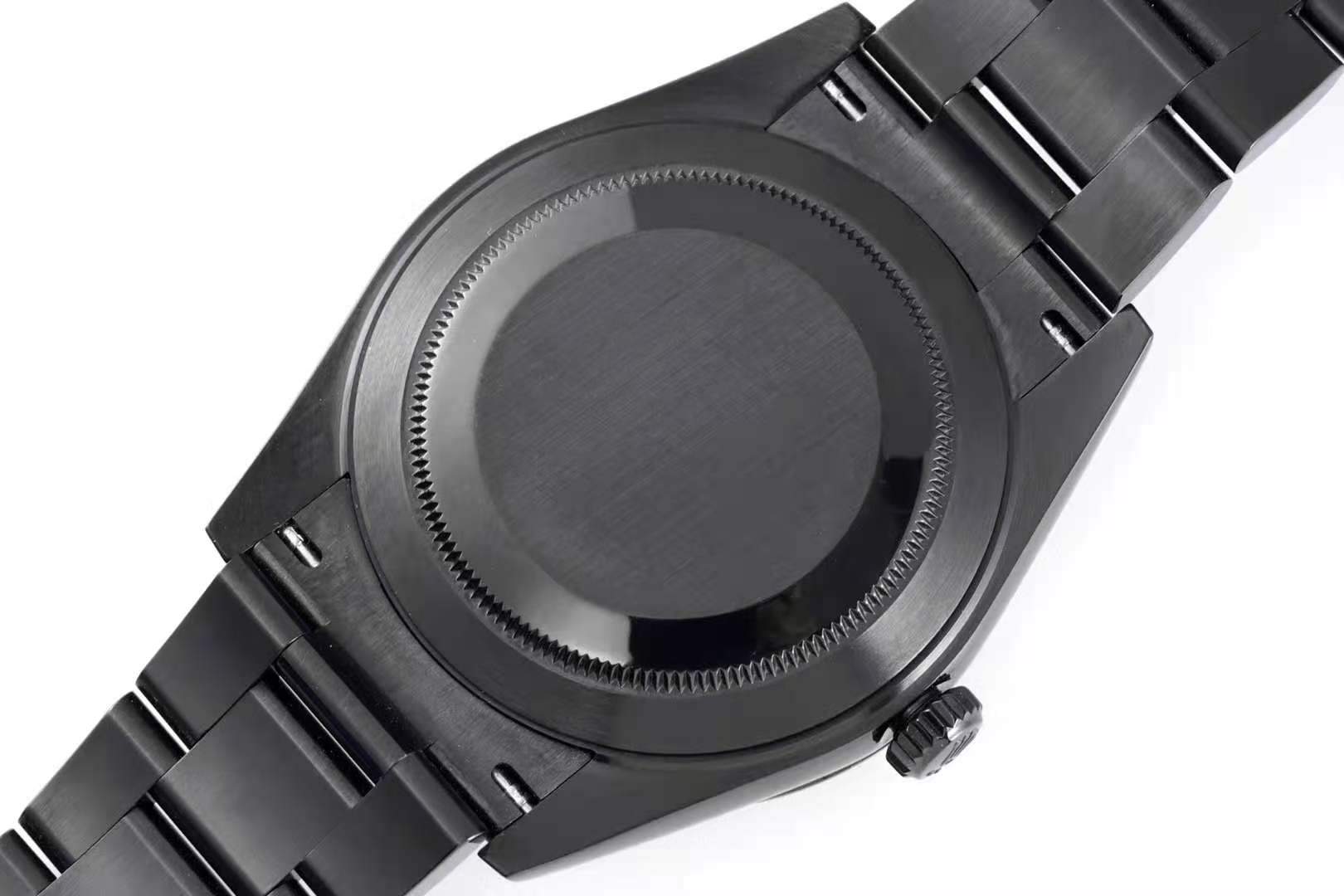 Datejust 41 Black Dial with D1am0nd Markers in PVD Black