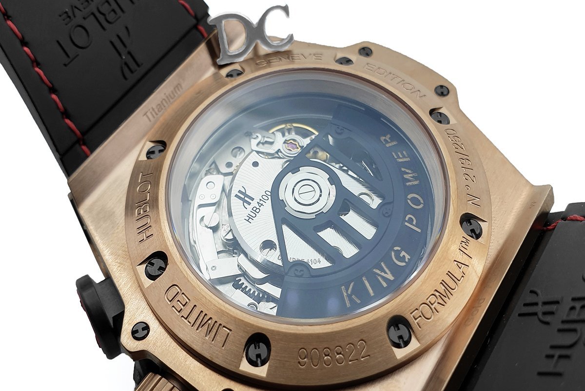 King Power F1 Black Dial Chronograph in Rose Gold