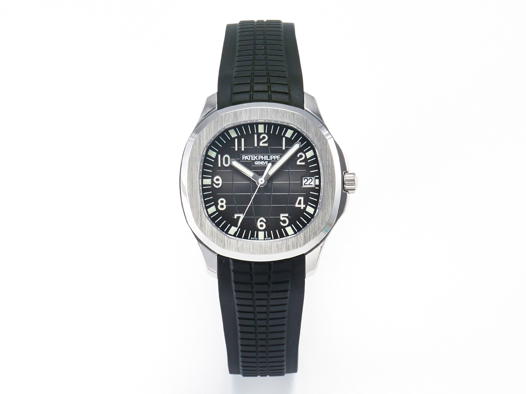 Aquanaut 5167 40mm SS 3KF 1:1 Best Edition Black Dial on Black Rubber Strap A330 S*per Clone V3