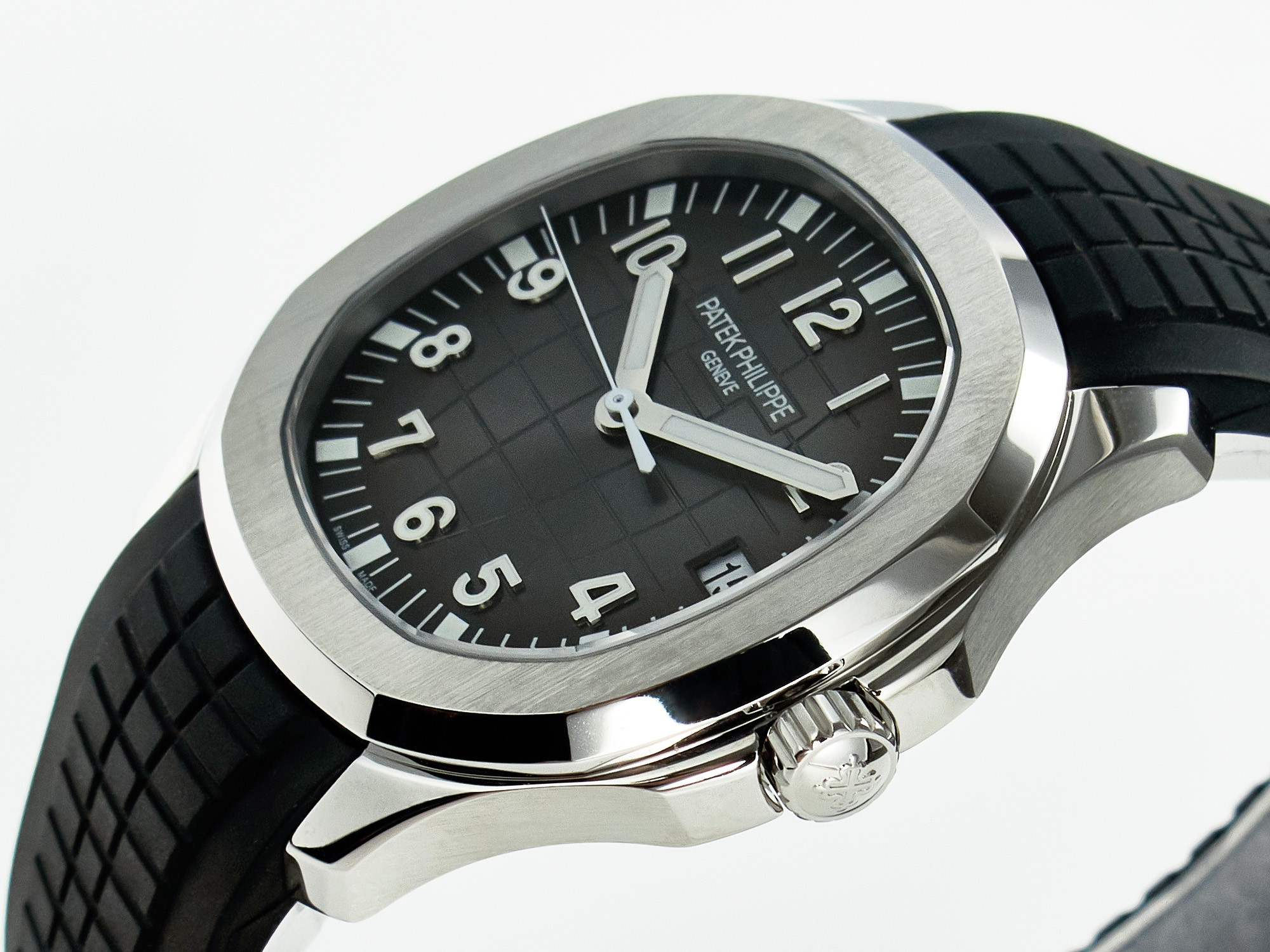 Aquanaut 5167A SS ZF 1:1 Best Edition Black Dial on Black Rubber Strap A324 S*per Clone（New clasp）