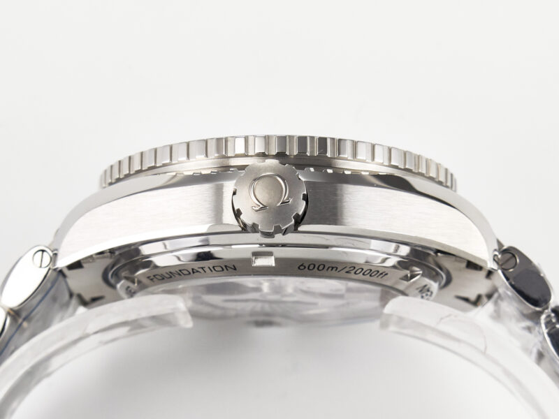 Planet Ocean 600M Co-Axial GMT 43.5mm VSF 1:1 Best Edition Blue Dial Blue Ceramic Bezel on SS Bracelet A8605 S*per Clone